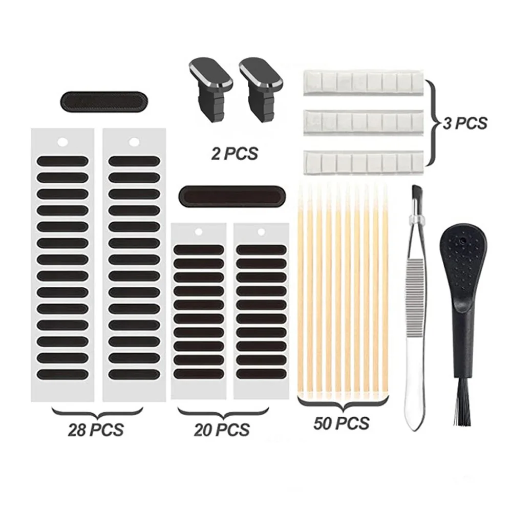 

Universal Mobile Phone Speaker Dust Mesh Sticker Type C Phone Port Protector Dust Plug for Samsung Xiaomi Huawei Cleaning Kit