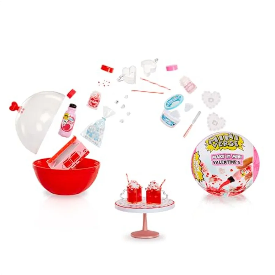 

MGA's Miniverse Make It Mini Valentine's Mini Collectibles Mystery Blind Packaging Valentine's Day Seasonal Sweetheart DIY Craf