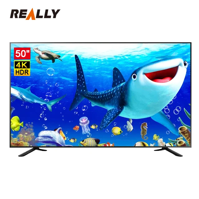 China 50/65/75/85/100 inch Smart TV 4k UHD Led TV Televisions with Wifi Smart with Tempered Glass