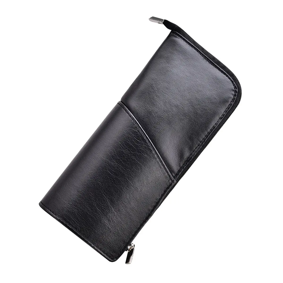 Lightweight PU Brush Pouch Stand Up Travel Makeup Organizer for Brushes Tubes Primer Concealer Foundation