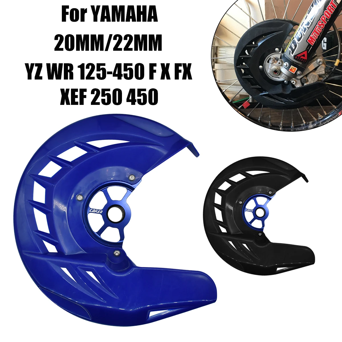 

For Yamaha YZ 125 250 250F 450F 250FX 450FX 125X 250X WR125 WR250 WR250F WR450F 2003-2022 Motocross Front Brake Disc Guard Cover