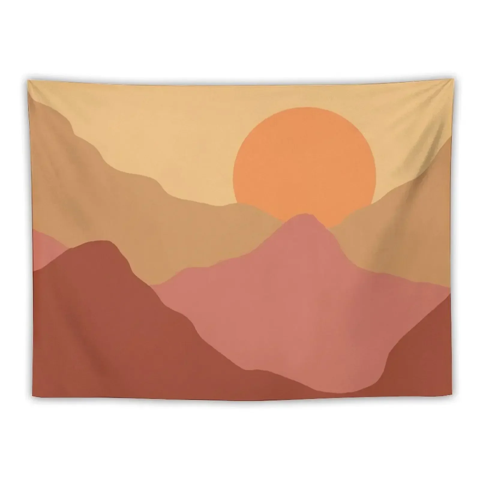 Neutral mountain range Tapestry Room Ornaments Aesthetic Room Decoration For Bedroom Tapestry