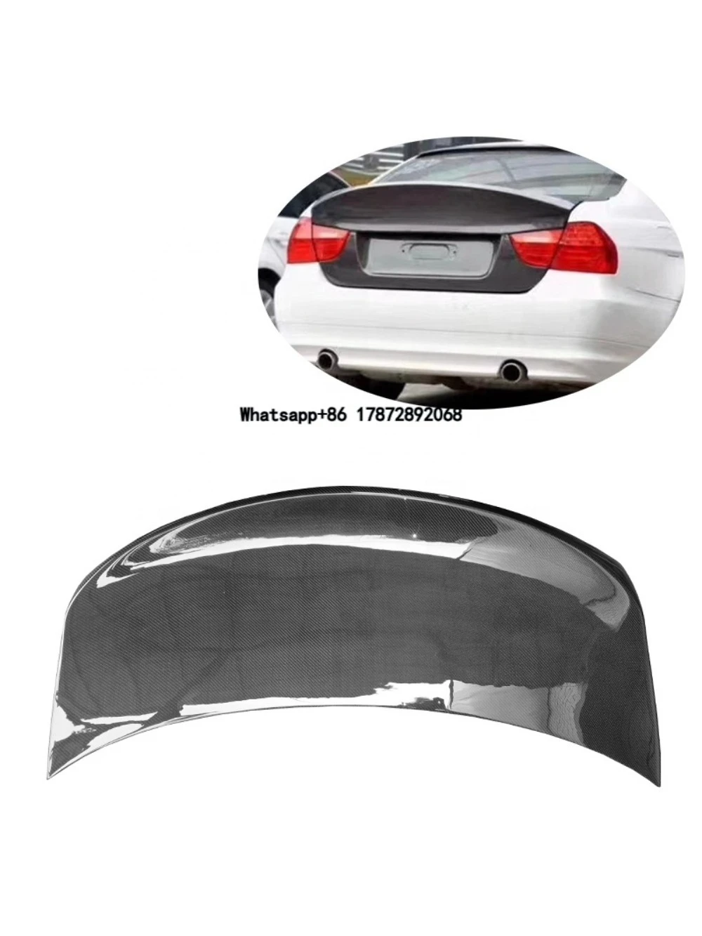 

E90 CLS Style Carbon Fiber Rear Trunk Lid Cover for 3 Series E90