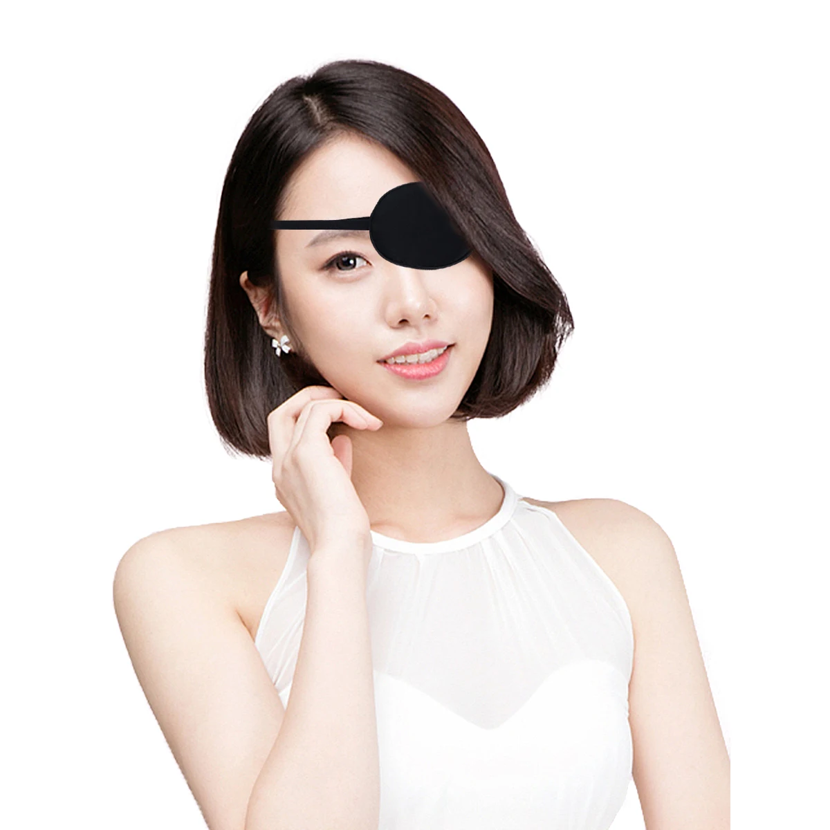 

2 Pcs Silk Eye Mask Pediatric Amblyopia Lazy Eye Patch for Adults Kids Full Coverage Comfortable Breathing Portable