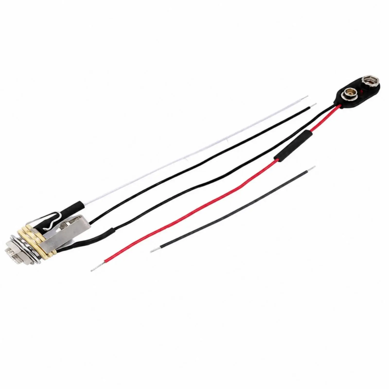 Prewired Guitar Circuit Assembly for Instrument Makers with Metal Jack Output and Low Noise Performance