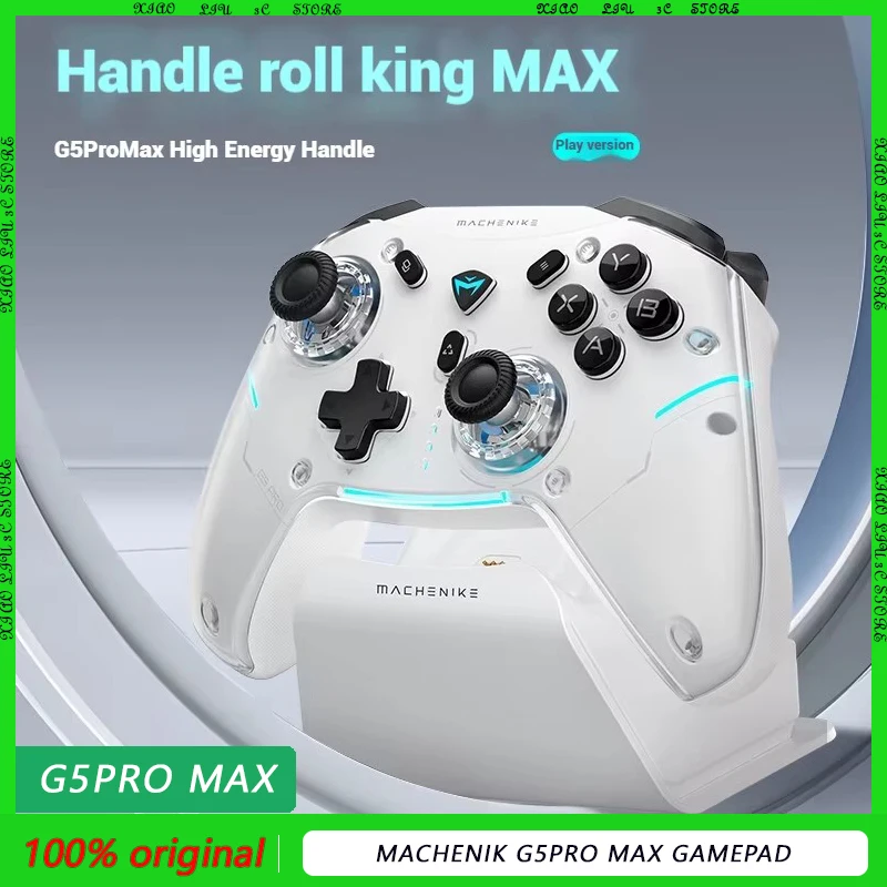 

Machenik G5pro Max Play With Base Three Modes 2.4g Bluetooth Optical Game Handle Hot Plug Hall Rocker Mechanic Switch Pc game