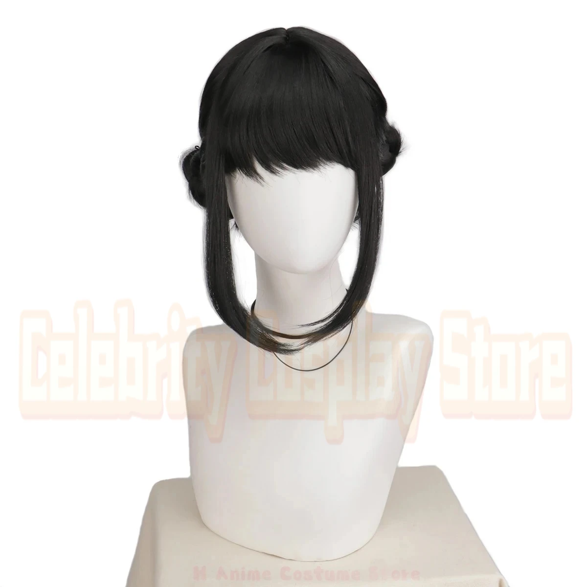 Perruque de Cosplay en queue de cochon violette pour femmes, chasseur de démons de KPop Rumi, accessoire de Costume de jeu de rôle, accessoires de fête de carnaval d'halloween