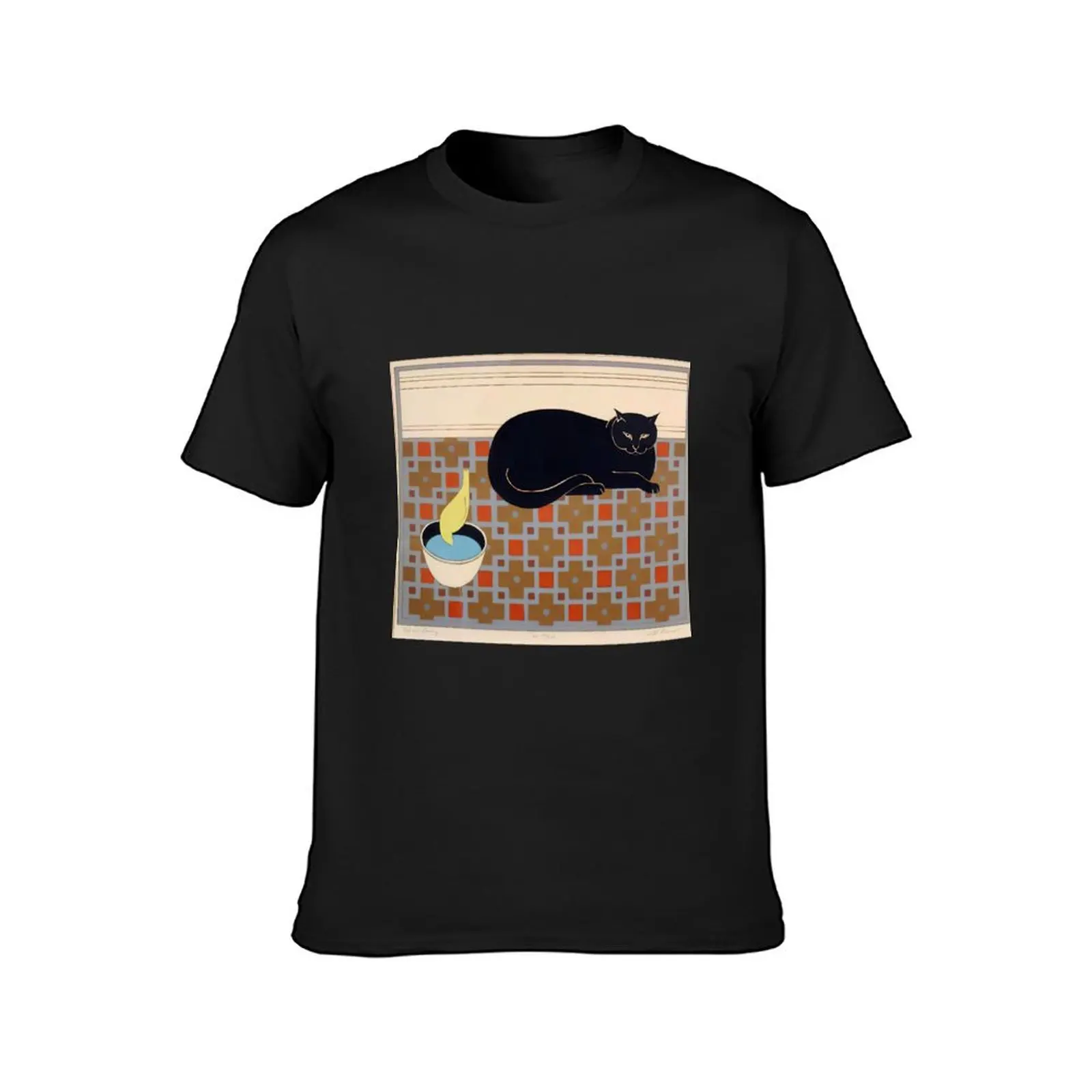 Will Barnet - Cat and Canary - Pop Art T-Shirt customizeds customs Short sleeve tee summer clothes Men's t-shirts