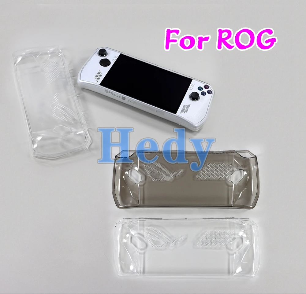 Estojo protetor para Asus ROG Ally, TPU macio, casca transparente, proteção total, acessórios portáteis para console de jogos, 1pc