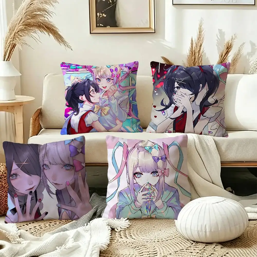 Needy Girl Streamer Overload Anime pillow cover sofa cushion cover home room decoration children gift