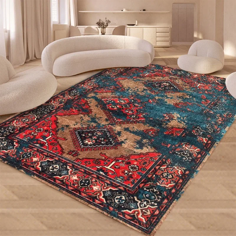 Bohemian-Style Outdoor Carpet for Anti-Mold Moisture-Proof and Dirt-Proof Summer Terrace Camping Mats Home Decoration Rugs