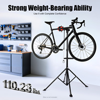 Bike Repair Stand,Bicycle Maintenance Workstand High-carbon Steel 110.23 lbs Adjustable Detachable Tray for Changing Tires