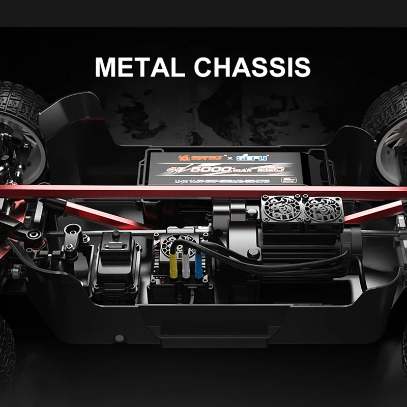 MJX Hyper Go 7303 7304 1/7 4WD RC Car Professional 4x4 Off-Road Racing 60km/H 3974 Hall Sensor Brushless 2.4G Remote Control Car