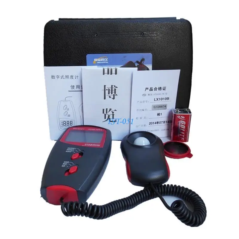 

E15A Digital Light Meter Illuminance Meter with 3 Ranges 2,000/20,000/100,000 for Lux High Accuracy Light Meter Portable