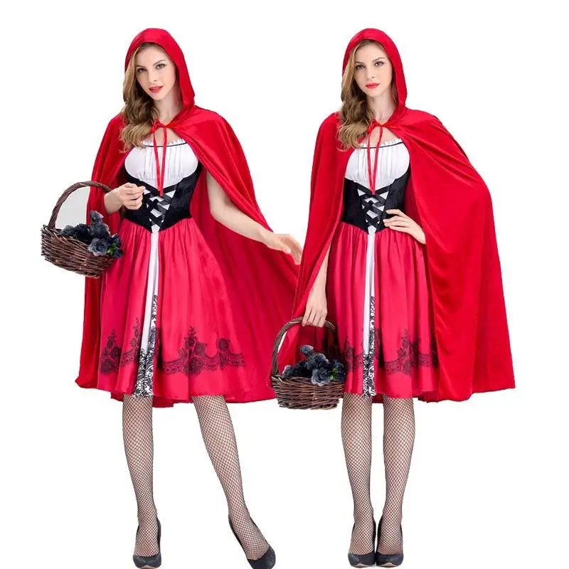 زي الهالوين للبالغين ذو الرداء الأحمر، ملابس دكتور النسائية الصينية التقليدية، ملابس عرقية لأداء المسرح