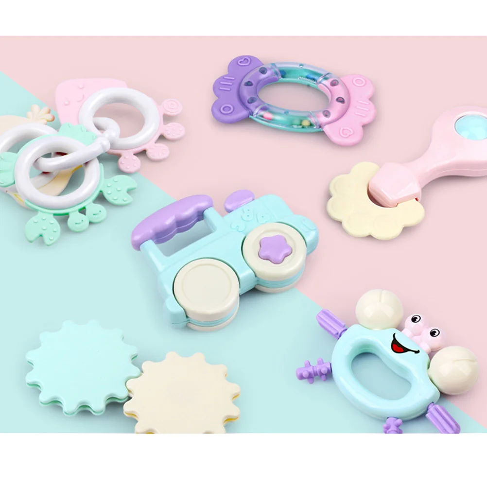 12 Peças de Mordedores para Bebês, Chocalhos Molares para Infantes e Crianças, Seguros, Duráveis, Fáceis de Lavar, Desenvolvem Coordenação Mão-Olho