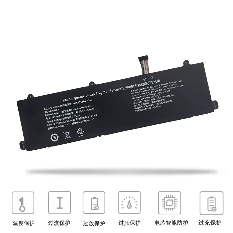 [NEW] AEC616864-4S1P Laptop Battery For Mechanical Revolution Jiaolong 16 16-7602 16 Pro