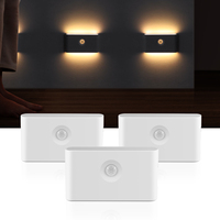 DC5V LED Induction Night Light USB Charging Wireless Lamp With Motion Sensor Light Bedroom Bathroom Corridor Smart Wall Lamp