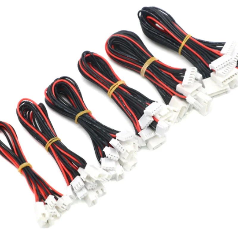 5 pz/lotto Jst-xh 1s 2s 3s 4s 5s 6s 20cm 22awg Lipo Balance Wire Extension cavo caricato cavo per Rc Lipo caricabatteria