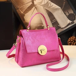 Luxury Fashion Brand Leather Women's Bag Trend Designer Ladies Handbags Small Shoulder Crossbody Bag Laser Craft Top Handle Bags