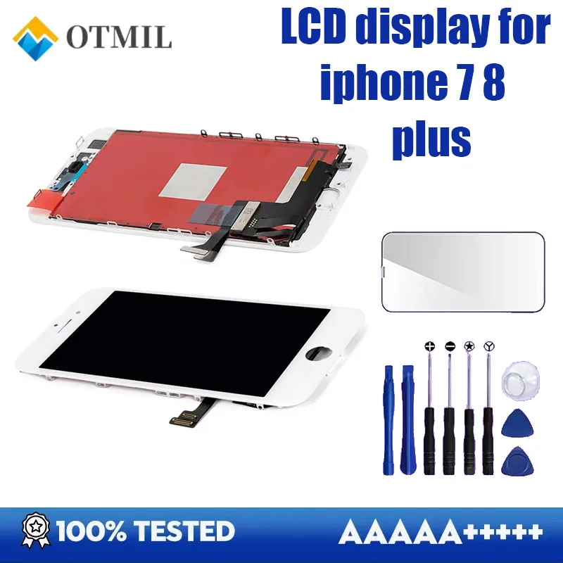 Incell Screen Display for iPhone 7 8 Plus LCD Display Touch Screen Digitizer Replace Parts with Repair Tools Screen Protector