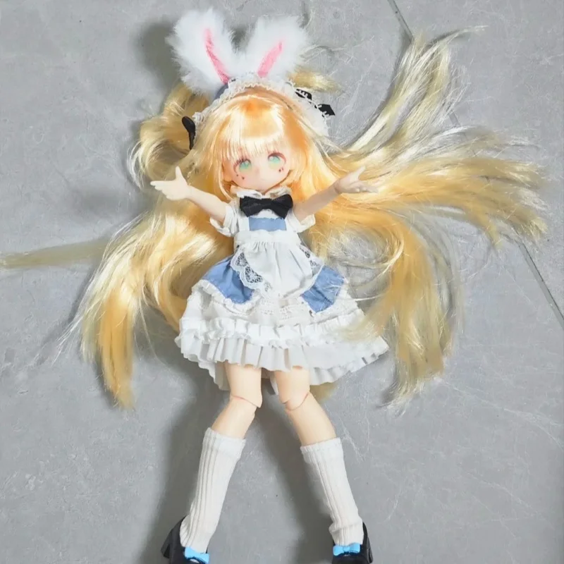 

Authentic 1/8 Mjd Momotale Rabbit Tea Party Spring Lily Of The Valley Whispers Series Kawaii Style Diy Mjd Collectible Toys