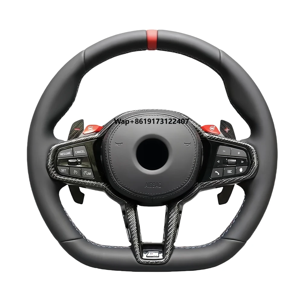 

NEW customized for G20 G30 G21 G22 G23 3 Series 320i 325i 330i 2019 2020 2023 Carbon Fiber LED Steering Wheel