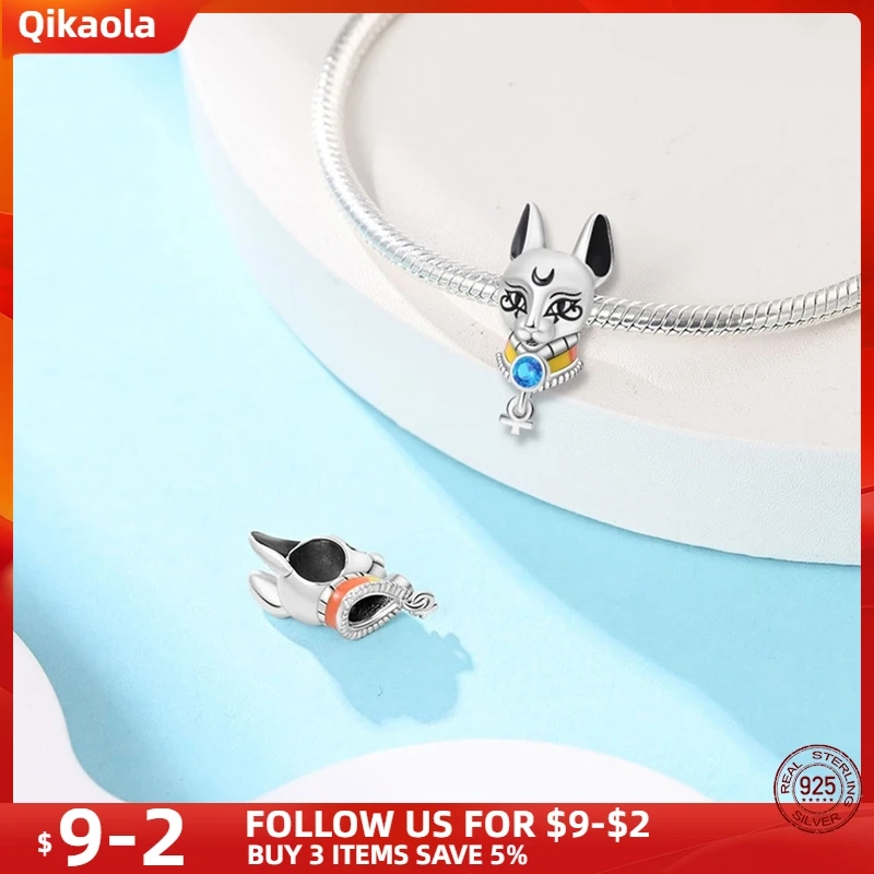 New Product S925 Sterling Silver Desert Series-Pharaoh Cat Fit pand 3mm Bracelet&Bangle For Women Birthday Fine Jewelry Gift Hot 5