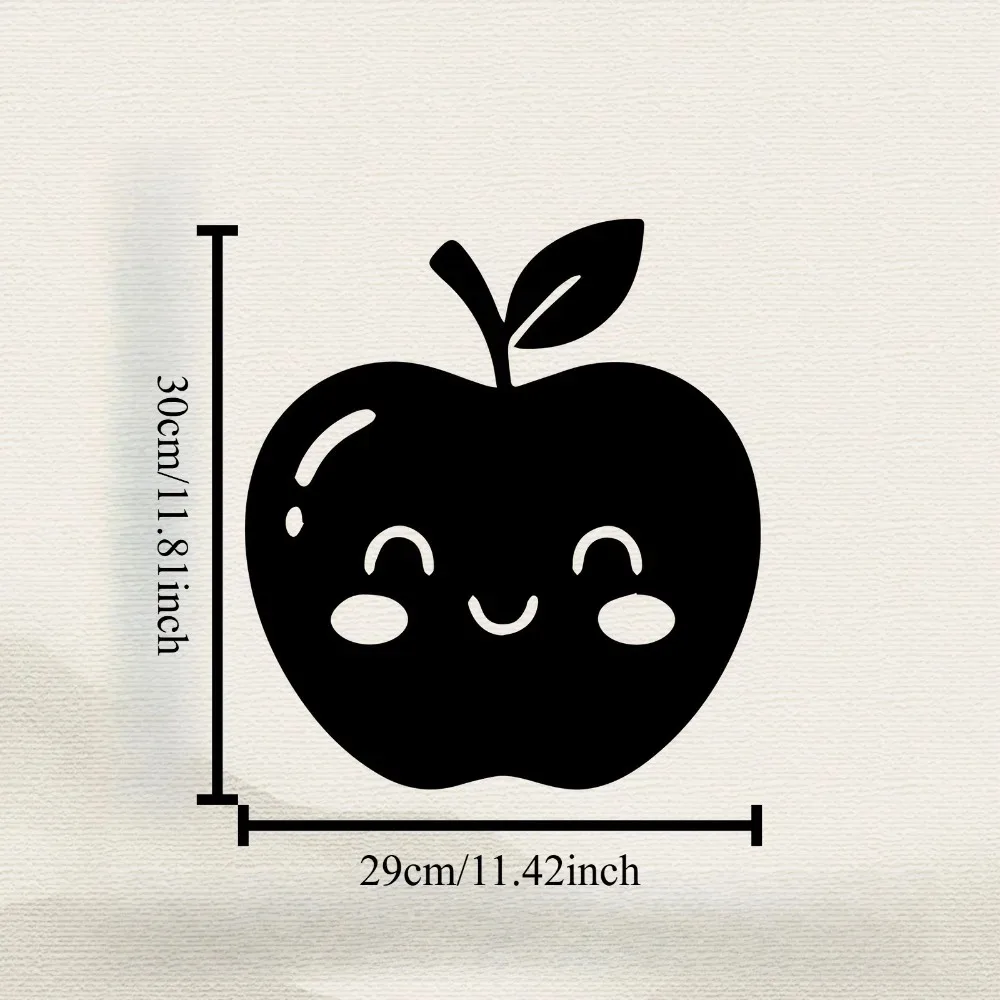 CIFBUY Wrought Iron Wall Art Apple Metal Sculpture Rustproof Waterproof Home Decor Gift