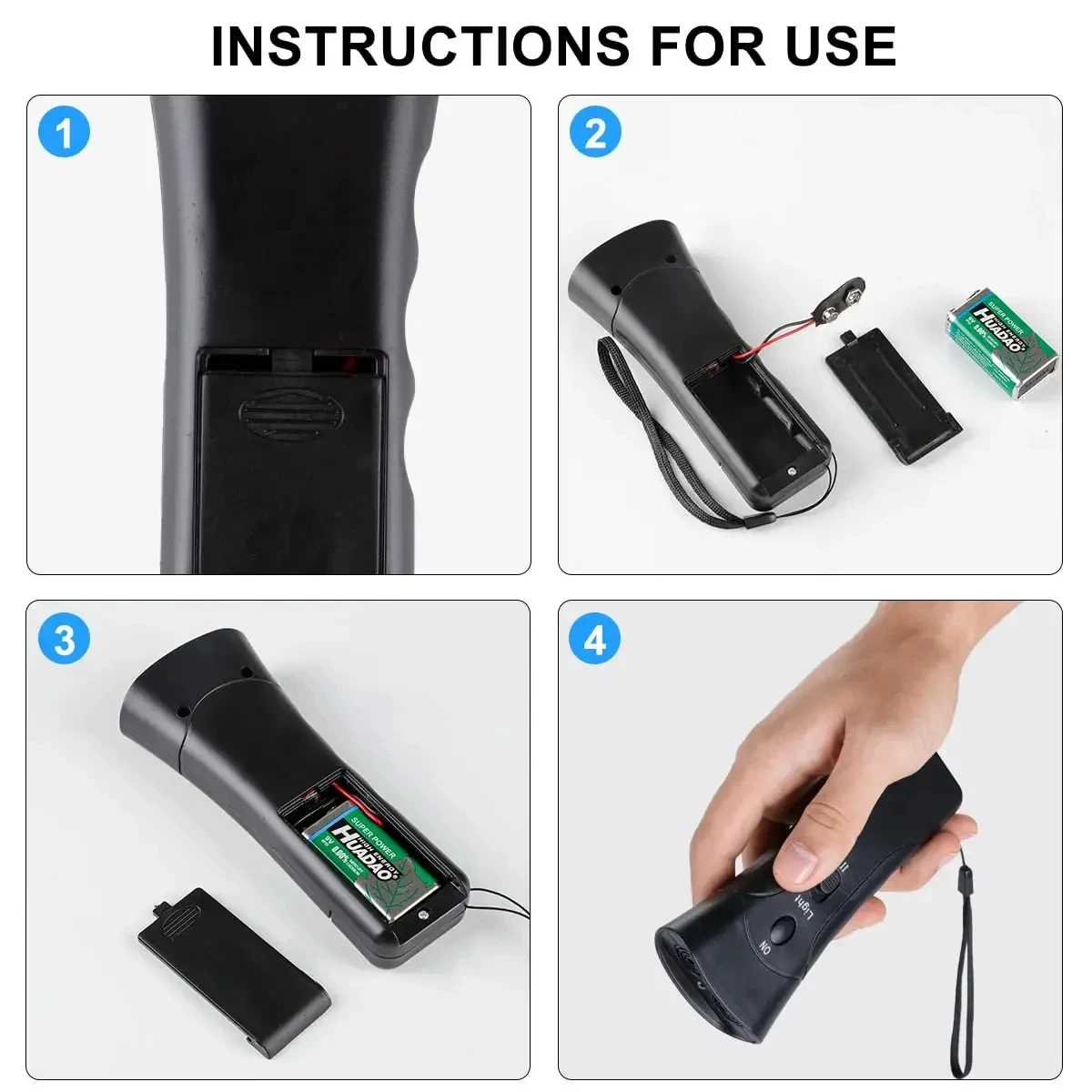Ultraschall Anti-Bell-Gerät für Hunde Bellstopp-Trainingsgerät mit LED Ohne Batterie – Detail 4