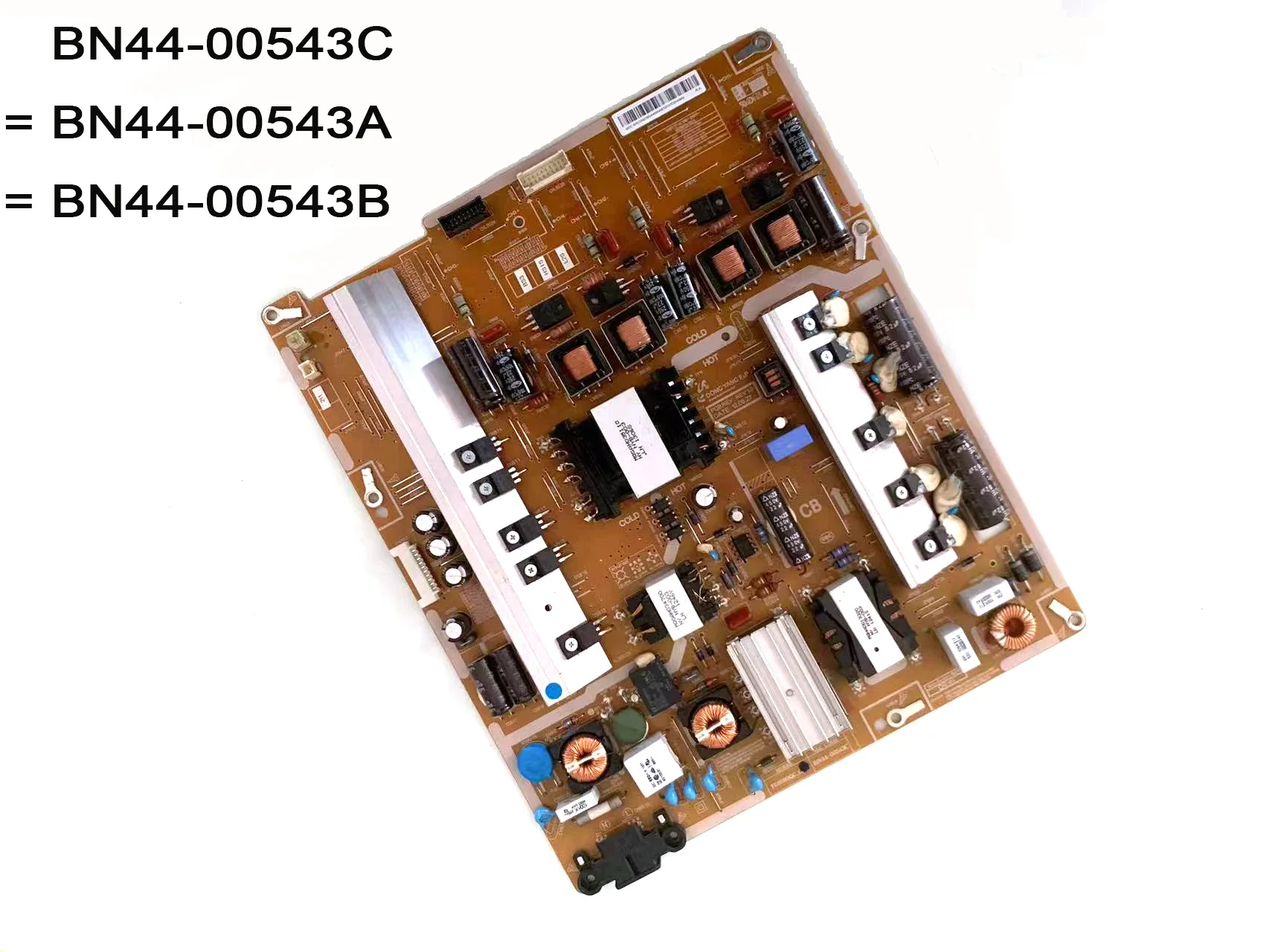 

BN44-00543C = BN44-00543A = BN44-00543B PD50B2Q_CDY Power Supply Board is for UN65ES6500F UN65ES6550F UE50ES6710U UE50ES6990S TV