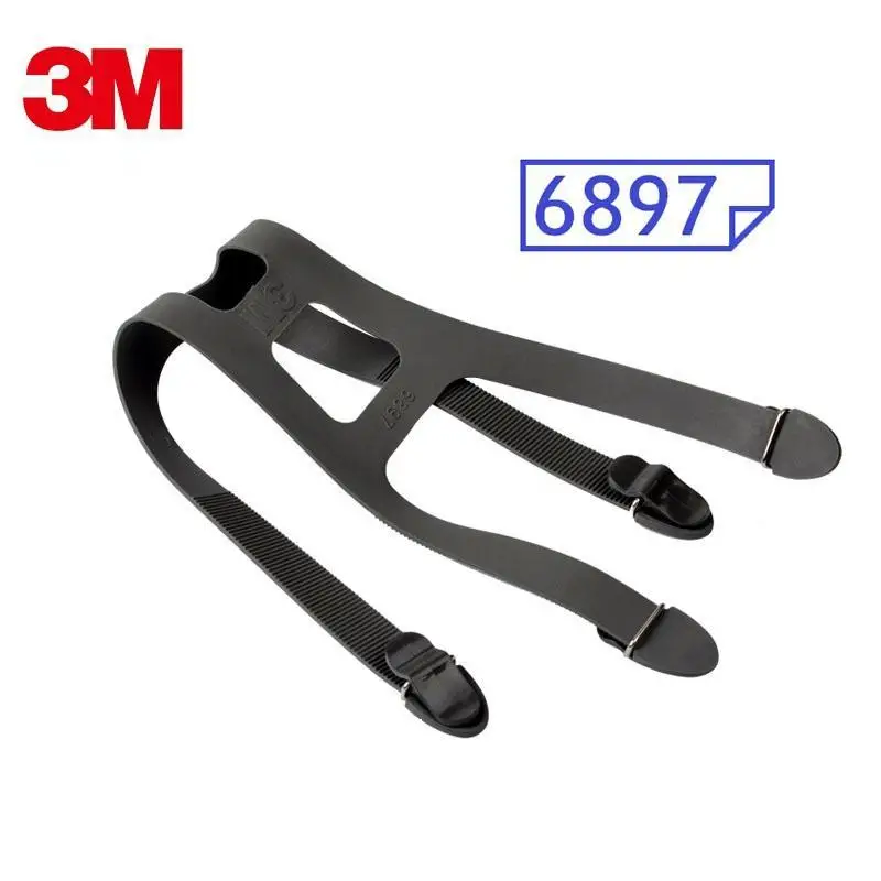 3M 6897 Headband 6700/6800/6900 respirator mask replace Strap Four fixed firm durable rubber Headband