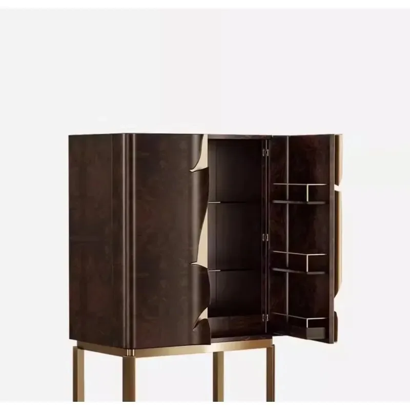 Italian light luxury personality living room wall locker fashion display wine cabinet