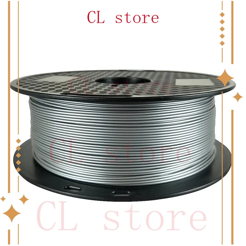 

PETG Filament Silver 1KG 1.75mm 3D Printer Filament Metal Printing Materials Plastic Line