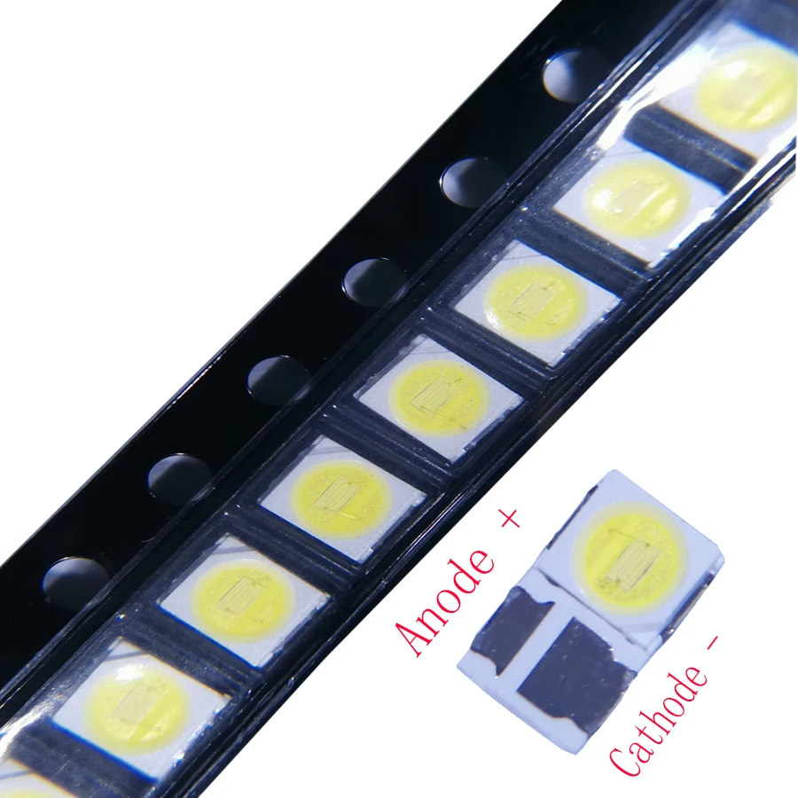 500 pçs/lote SMD LED 2835 3V 1.50W 400mA Branco Frio Chip de Um Emissor Para Lextar TV LCD Backlight Aplicação