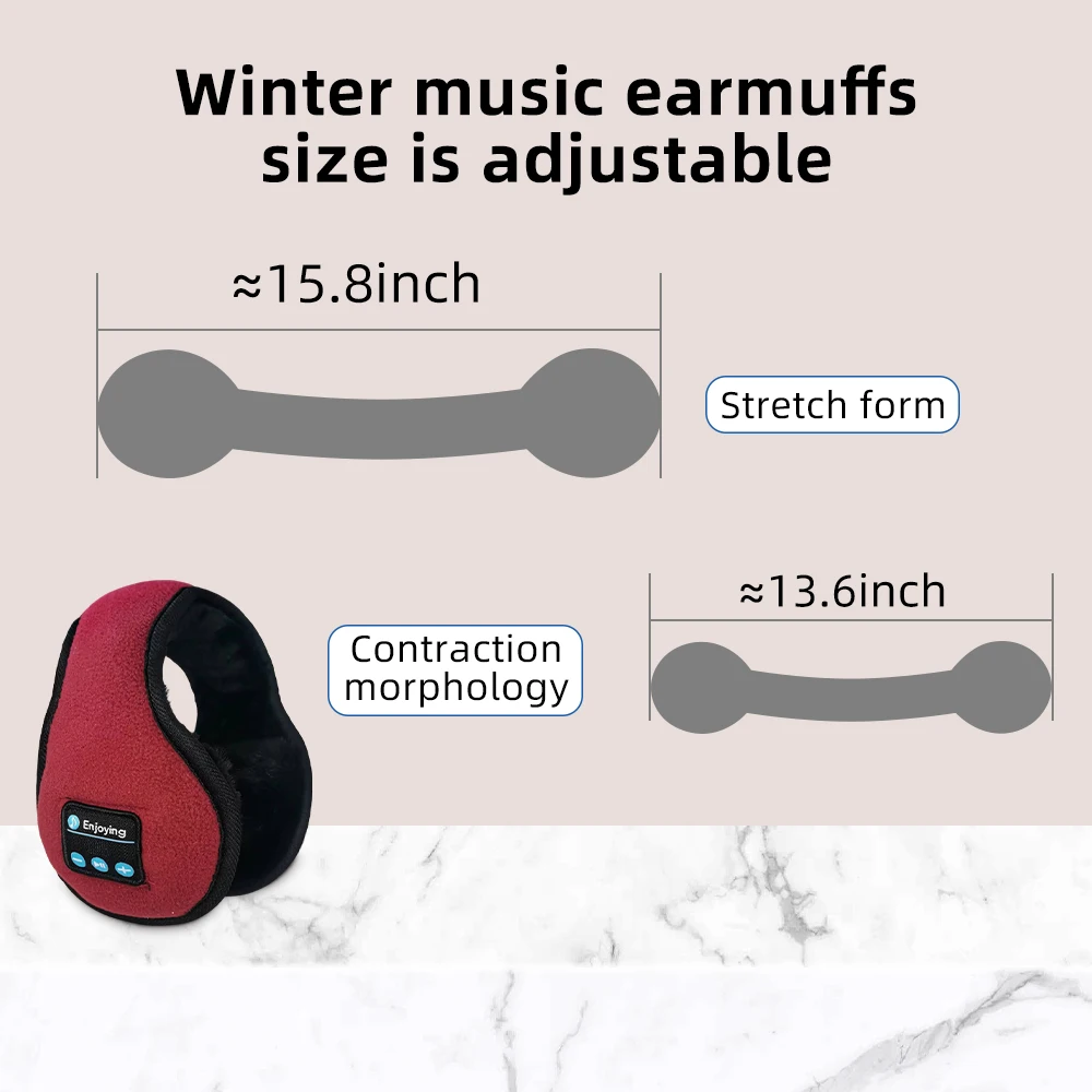 Bluetooth Ear muffs, Wireless bluetooth headset Earmuffs, Sports Headphones Ear Muff, over ear headphones for Men Women