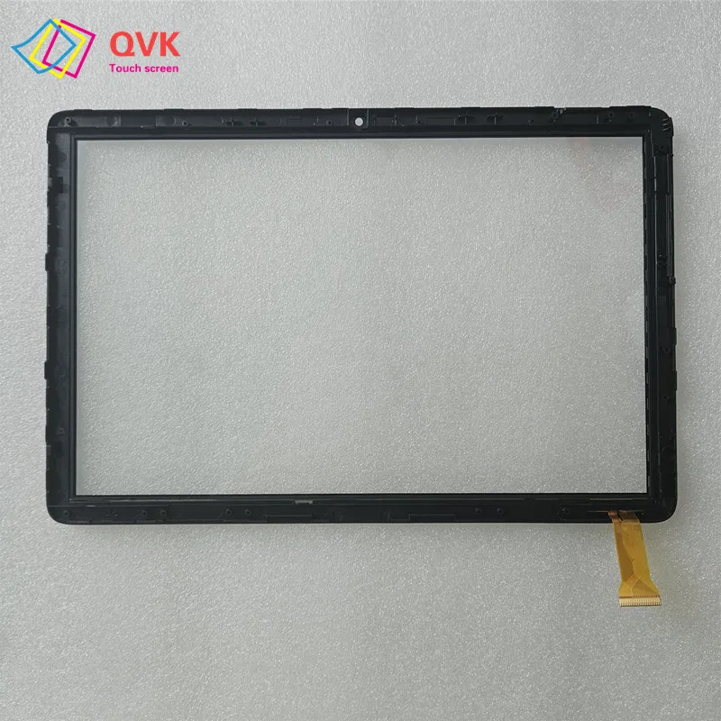 Z ramką 10,1 cala P/N XC-GG1010-646-FPC-A0 Tablet pojemnościowy ekran dotykowy Digitizer czujnik zewnętrzny szklany Panel XC-GG1010-646 — zdjęcie 3