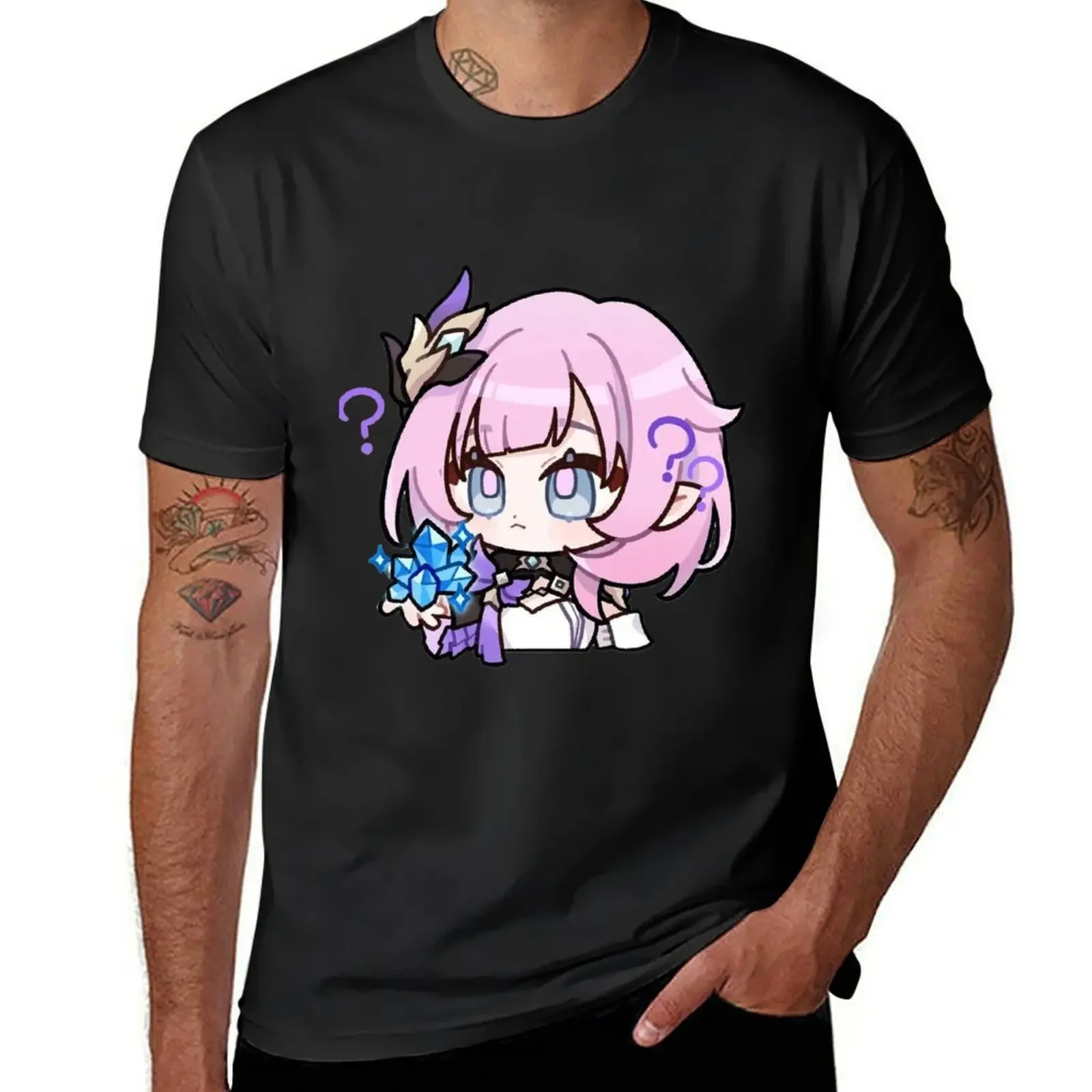 Honkai Impact 3rd Elysia T-Shirt korean fashion custom t shirt plain white t shirts men