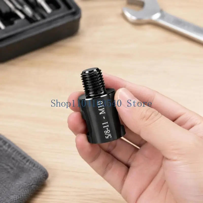 02DC Alloy Steel Grinder Thread Converters Set, 5/8-11 Female Input with 1/4-20 M10, 14 & 1/2-20 Male Interfaces and Extension