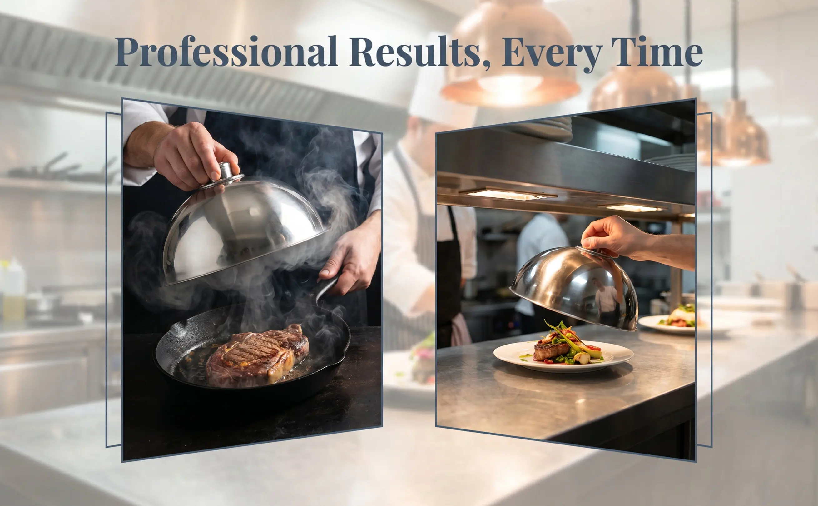 Stainless Steel Food Cover Dome Lid for Grilling Basting Steaming Serving Keeping Food Fresh Hot Or Cold Restaurant Home Kitchen