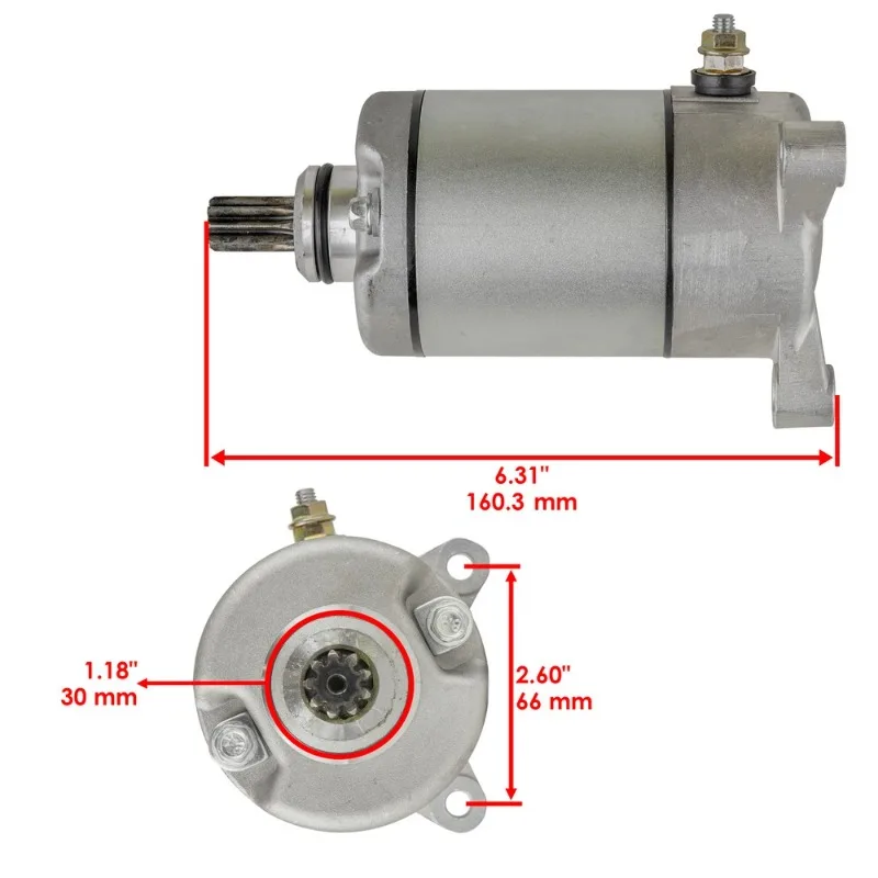 Starter Motor 3090188 3084981 for Polaris ATP 330 500 Big Boss Trail Blazer Hawkeye Magnum Ranger Scrambler Sportsman 325 330