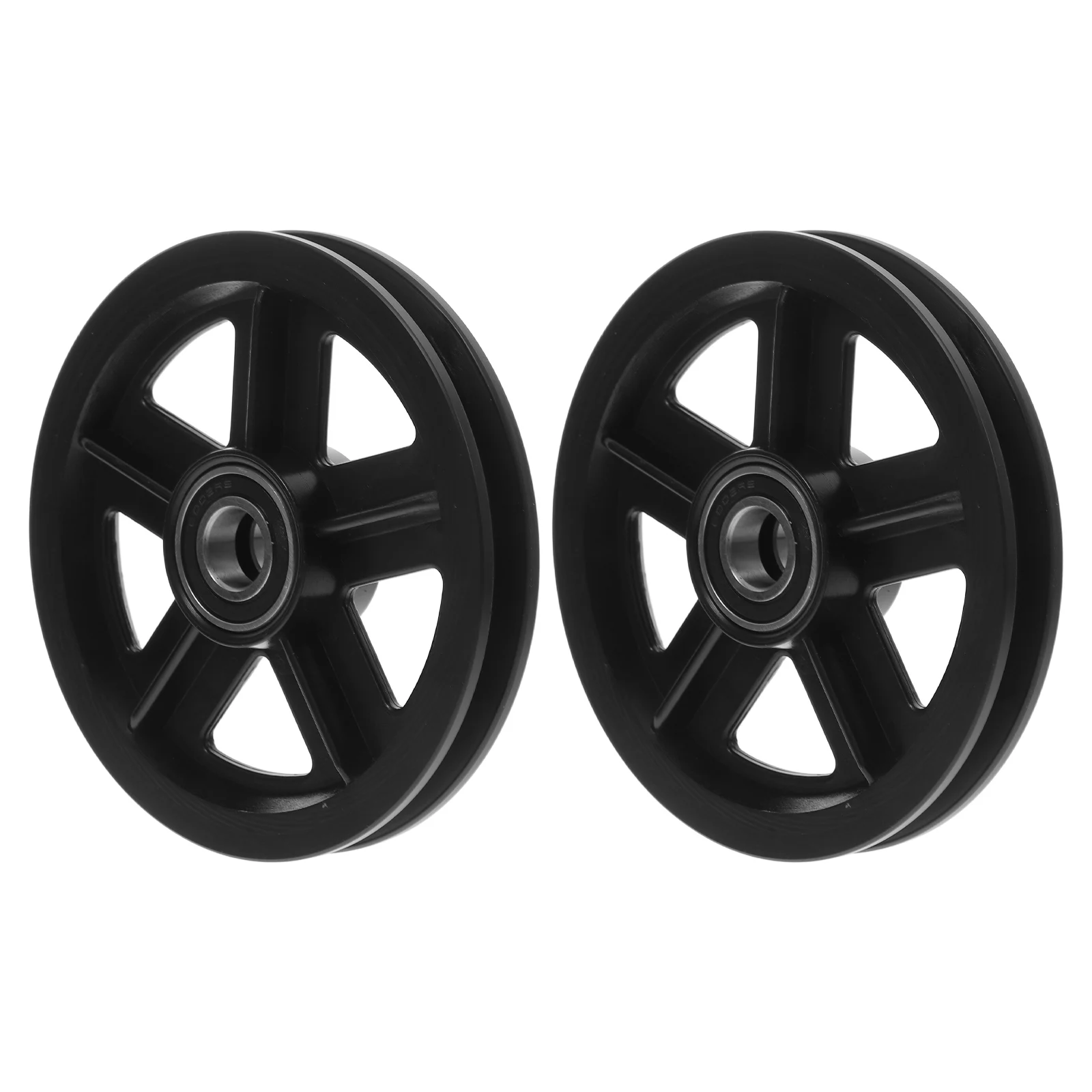 

2pcs Durable Thickened Nylon Sliding Wheels with Bearings for Barn Door Track System Smooth Quiet Operation Hardware Kit