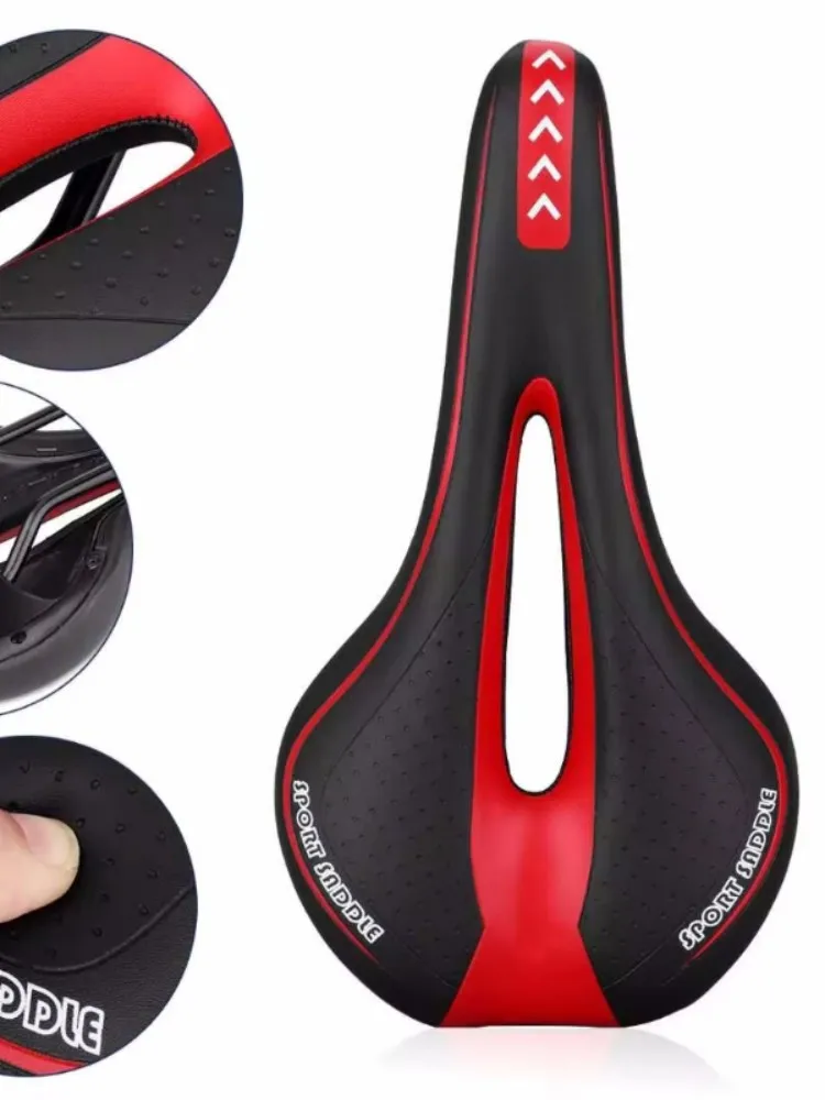 AliExpress NONE Bicycle Saddle MTB Mountain Road Bike Seat Hollow Gel Comfortable Cycling Cushion Exercise Bike Saddle for Men and Women