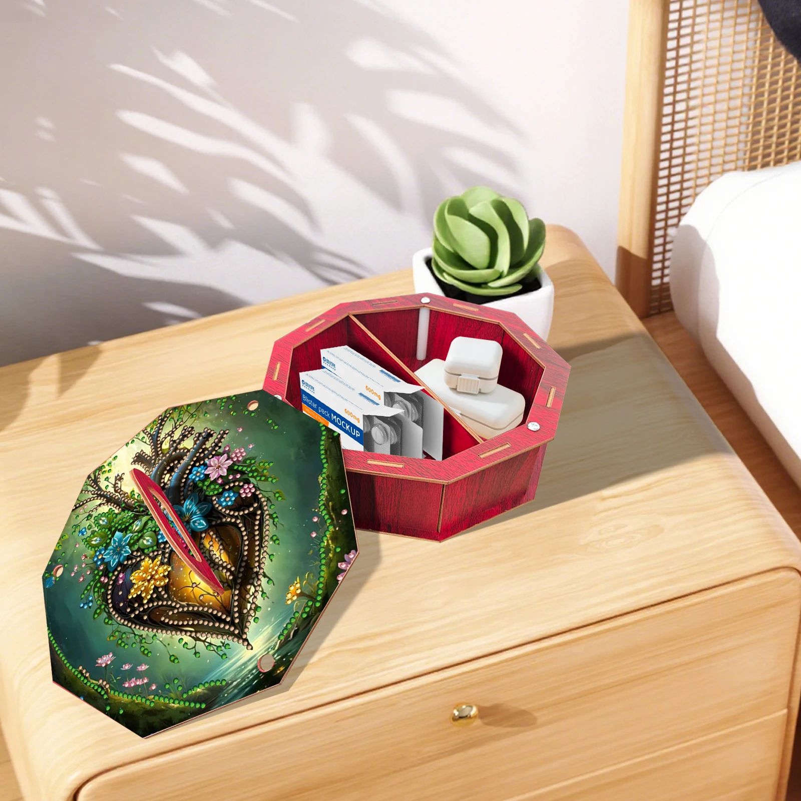 DIY Diamond Art Crystal Painti - Resin Art Wooden Tray review and price