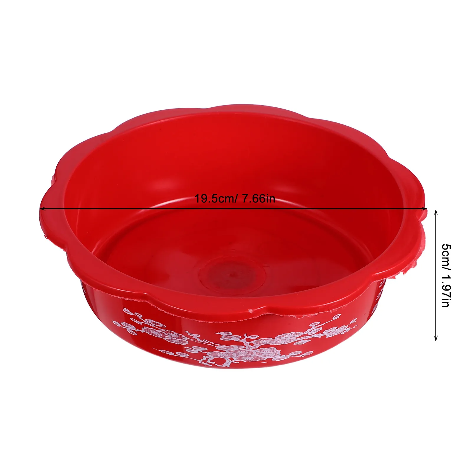 10Pcs Elegant Printed Hydroponic Planter Bowl Plastic Narcissus Lotus Water Lilies Flower Pot Indoor Outdoor Office Living Room
