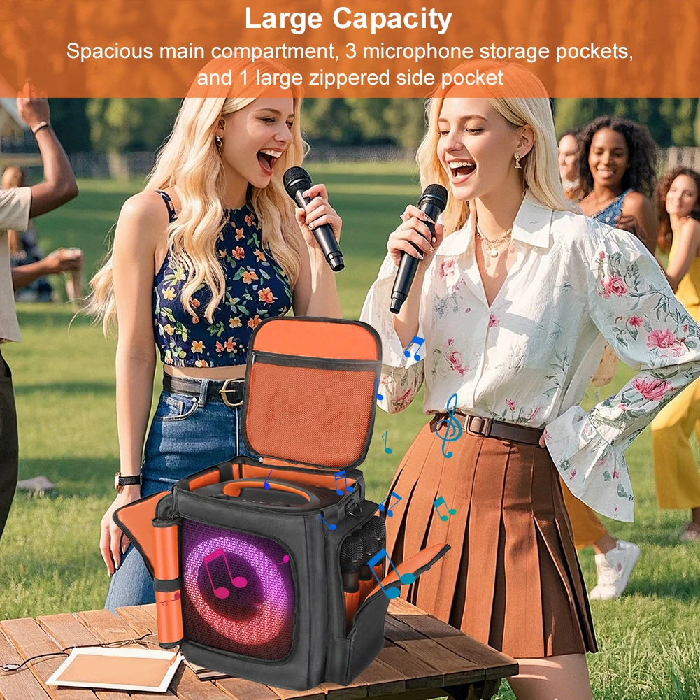 ل JBL Partybox Encore Essential 2 مكبر صوت مبطن غطاء حماية سعة كبيرة مكبر الصوت حقيبة حمل مقاومة للصدمات Encore Essential