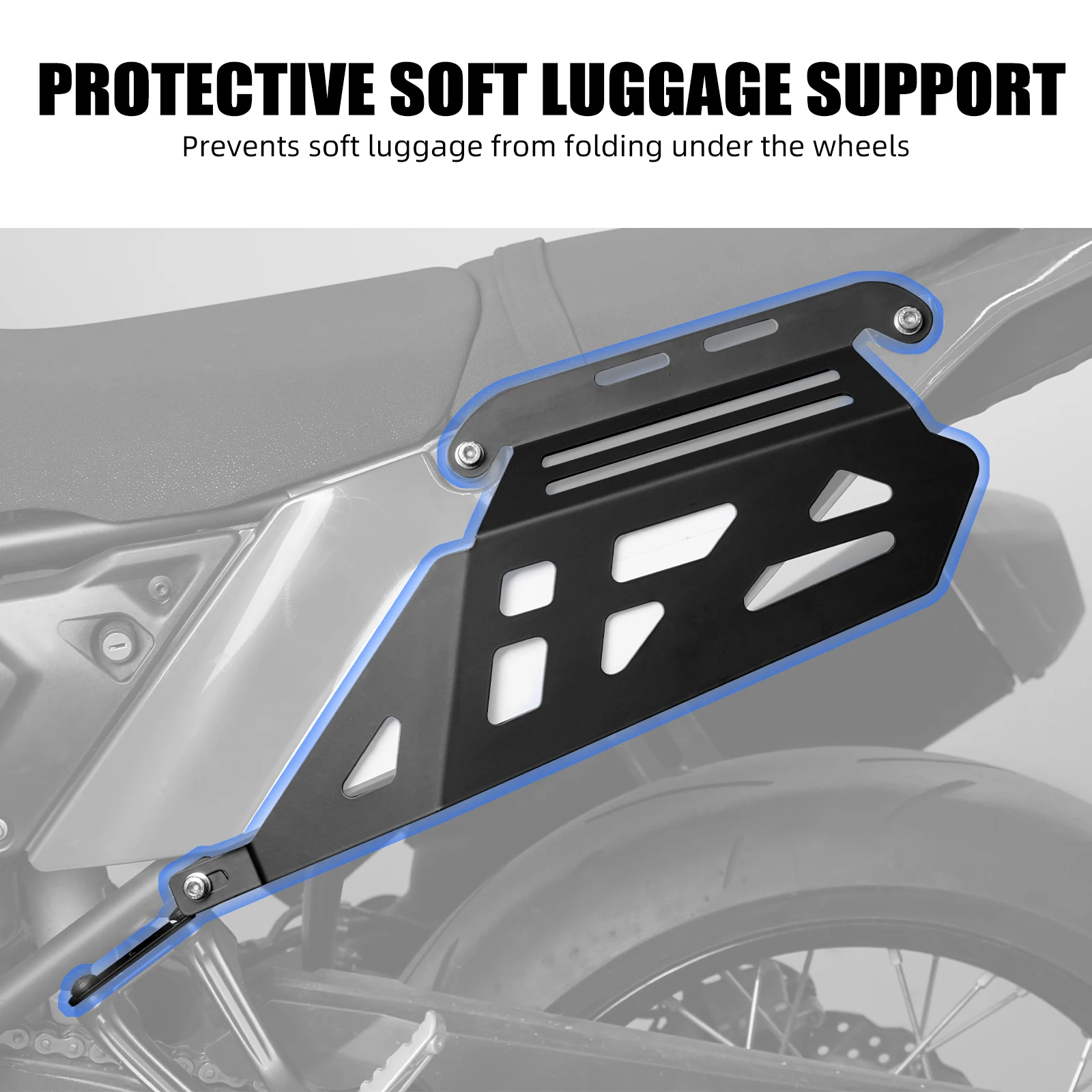 NICECNC For Yamaha Tenere 700 2019-2024 Side Luggage Carrier Saddlebag Support Panniers Support Frame Tenere 700 Accessories