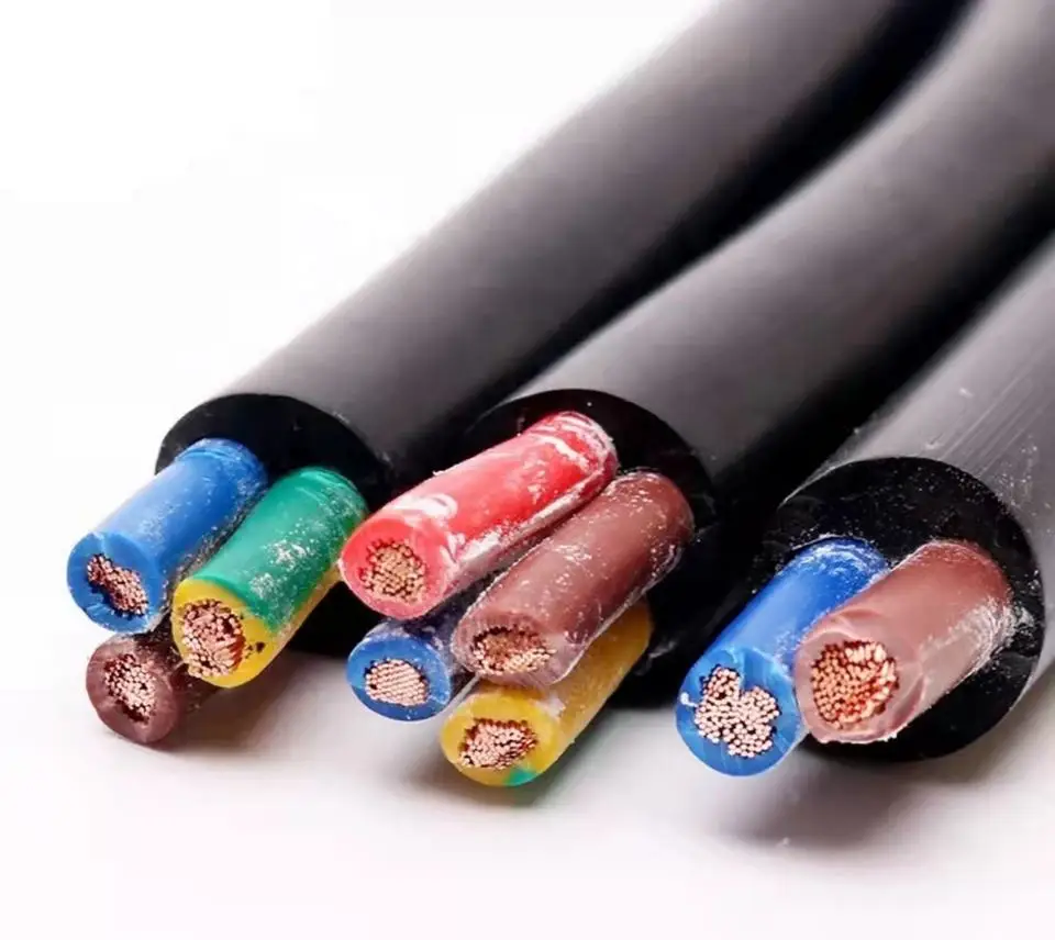 Pvc Wire Cable Electric Wire 2 3 4 5 6 Core Flexible Rvv Cable