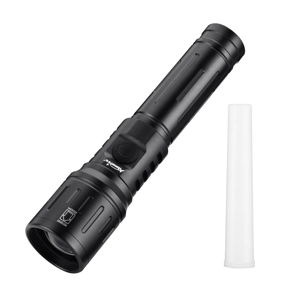 Zoom 4-Colour Light White/Red/Green/Blue LED Flashlight USB Rechargeable Fishing Camping Hunting Photography Selfie Hiking Torch