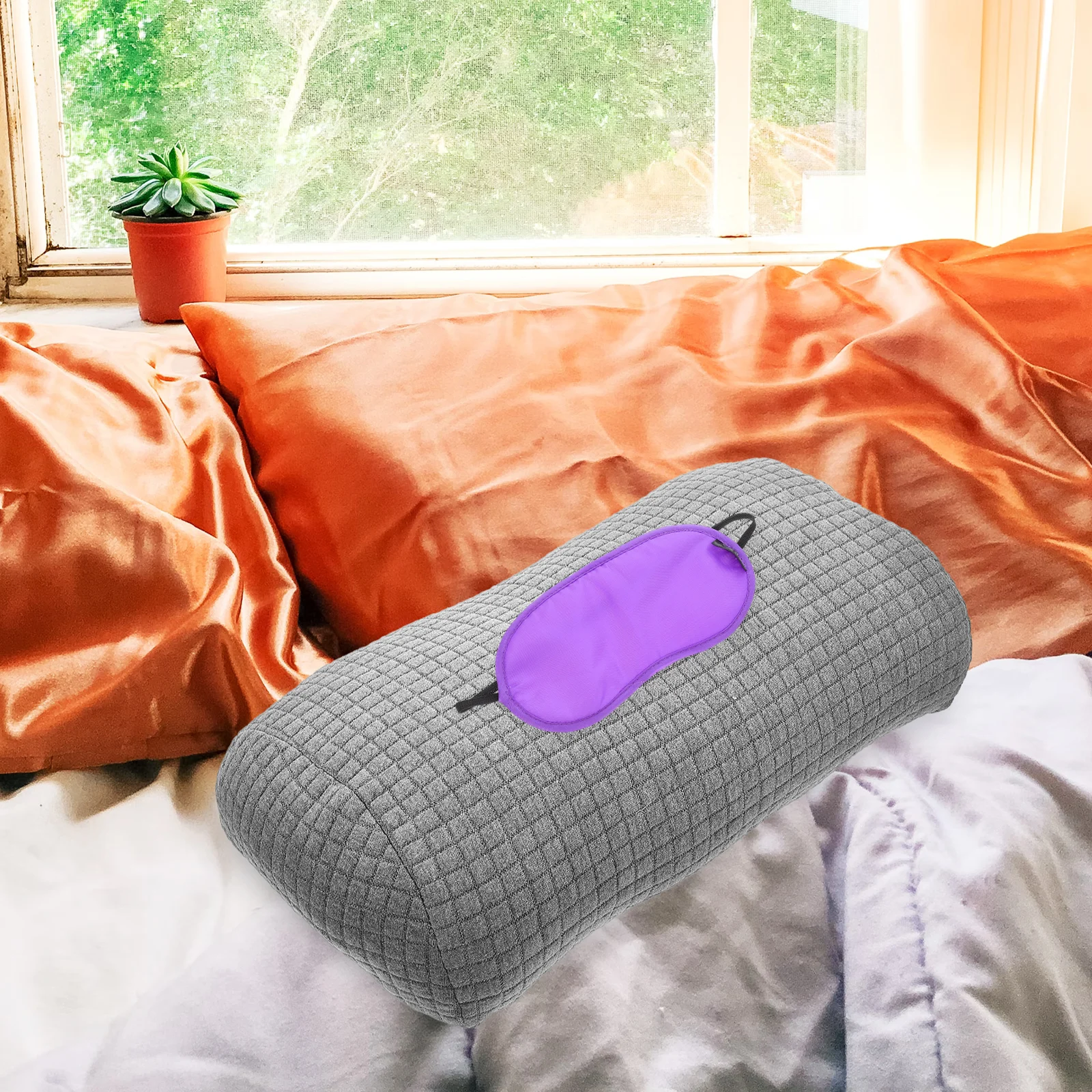 

Ergonomic Leg Lift Pillow Foot Rest Dark Grey Small Size Improve Circulation Reduce Swelling Desk Footstool Support Comfortable
